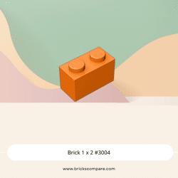 Brick 1 x 2 #3004 - 106-Orange