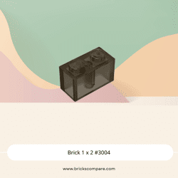 Brick 1 x 2 #3004 - 111-Trans-Black