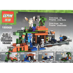 LEPIN 18006 Minecraft: Four-in-one Scenes