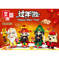 ZHEGAO QL0953-1 New Year's Day: BrickHeadz 4 Rat Year Fluffy