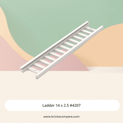 Ladder 14 x 2.5 #4207 - 1-White