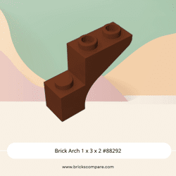 Brick Arch 1 x 3 x 2 #88292 - 192-Reddish Brown