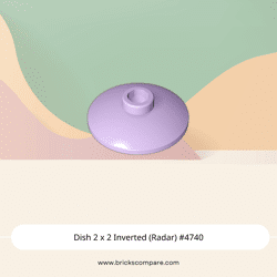 Dish 2 x 2 Inverted (Radar) #4740 - 325-Lavender