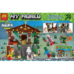 LELE 333246 Minecraft Adventure Series Underwater World Dragon Palace