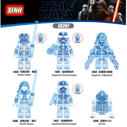 XINH X0287 6 Minifigures: Star Wars Hologram