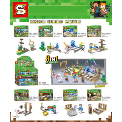 SY 1065 Minecraft: 8 minifigure combinations in the jungle track