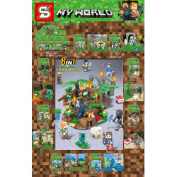 SY 1092-1 Minecraft: Classic Tribal Scenes 8 In 1