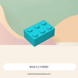 Brick 2 x 3 #3002 - 322-Medium Azure