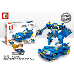 SEMBO 607043 Famous Car Mobilization: 4WD Speed Axe and Three-Country Fujigi