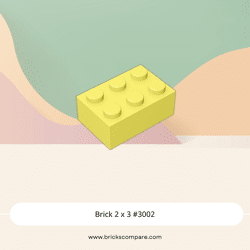 Brick 2 x 3 #3002 - 226-Bright Light Yellow