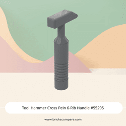 Tool Hammer Cross Pein 6-Rib Handle #55295 - 199-Dark Bluish Gray