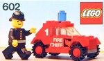 Lego 6602 Fire chief's car.