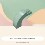 Brick Arch 1 x 3 x 2 Curved Top #92903 - 151-Sand Green