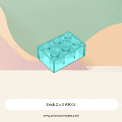 Brick 2 x 3 #3002 - 42-Trans-Light Blue