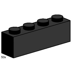 Lego 3472 1x4 Bricks