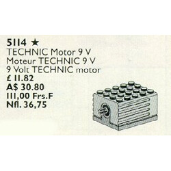 Lego 5114 9V motor