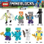 XINH 1569 8 minifigures: Minecraft