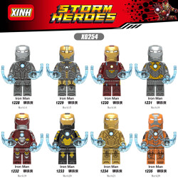 XINH 1231 8 minifigures: Iron Man