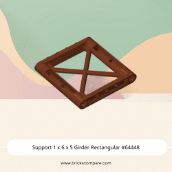 Support 1 x 6 x 5 Girder Rectangular #64448 - 192-Reddish Brown