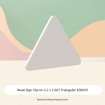 Road Sign Clip-on 2.2 x 2.667 Triangular #30259 - 1-White