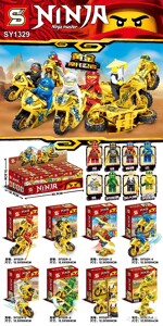 SY SY1329 8 golden motorcycle ninjas