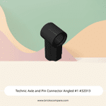 Technic Axle and Pin Connector Angled #1 #32013  - 26-Black