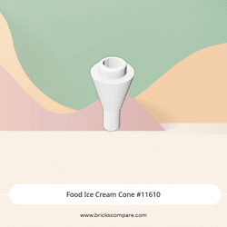 Food Ice Cream Cone #11610 - 1-White