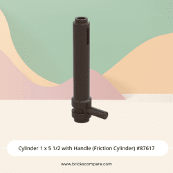 Cylinder 1 x 5 1/2 with Handle (Friction Cylinder) #87617 - 308-Dark Brown