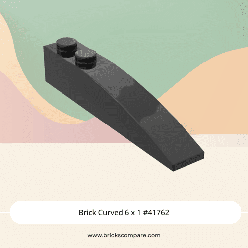Brick Curved 6 x 1 #41762 - 26-Black