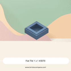 Flat Tile 1 x 1 #3070 - 135-Sand Blue
