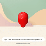 Light Cover with Internal Bar / Bionicle Barraki Eye #58176 - 21-Red