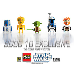 Lego COMCON012 San Diego Comic Con 2010 Exclusive - CubeDude - The Clone Wars Edition