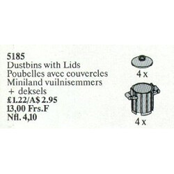 Lego 5185 Dustbin with cover