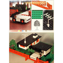 Lego 345 House with Mini Wheel Car
