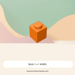 Brick 1 x 1 #3005 - 106-Orange