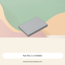 Flat Tile 2 x 3 #26603 - 194-Light Bluish Gray