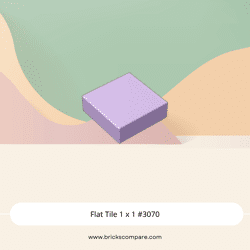 Flat Tile 1 x 1 #3070 - 325-Lavender