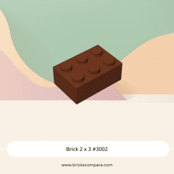 Brick 2 x 3 #3002 - 192-Reddish Brown