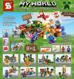 SY SY541 Minecraft：Super Heroes 8合1