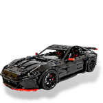 JieStar 91102 Ferrari F12 Berlinetta Black Racing Car