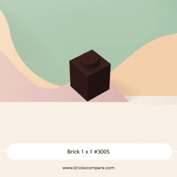 Brick 1 x 1 #3005 - 308-Dark Brown