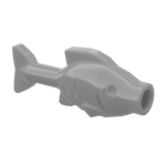 Animal, Fish #64648 - 315-Flat Silver