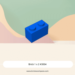 Brick 1 x 2 #3004 - 23-Blue