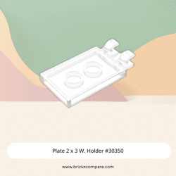 Plate 2 x 3 W. Holder #30350 - 40-Trans-Clear
