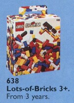 Lego 638 Lots of Extra Basic Bricks, 3 plus