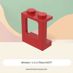 Window 1 x 2 x 2 Plane #2377 - 21-Red