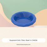 Equipment Dish / Plate / Bowl 3 x 3 #6256 - 23-Blue