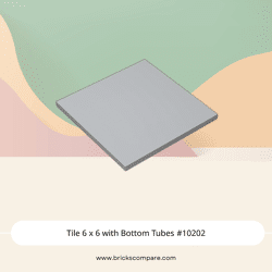 Tile 6 x 6 with Bottom Tubes #10202 - 194-Light Bluish Gray