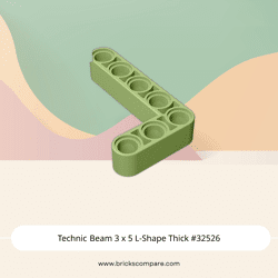 Technic Beam 3 x 5 L-Shape Thick #32526 - 330-Olive Green