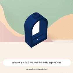 Window 1 x 2 x 2 2/3 With Rounded Top #30044 - 140-Dark Blue